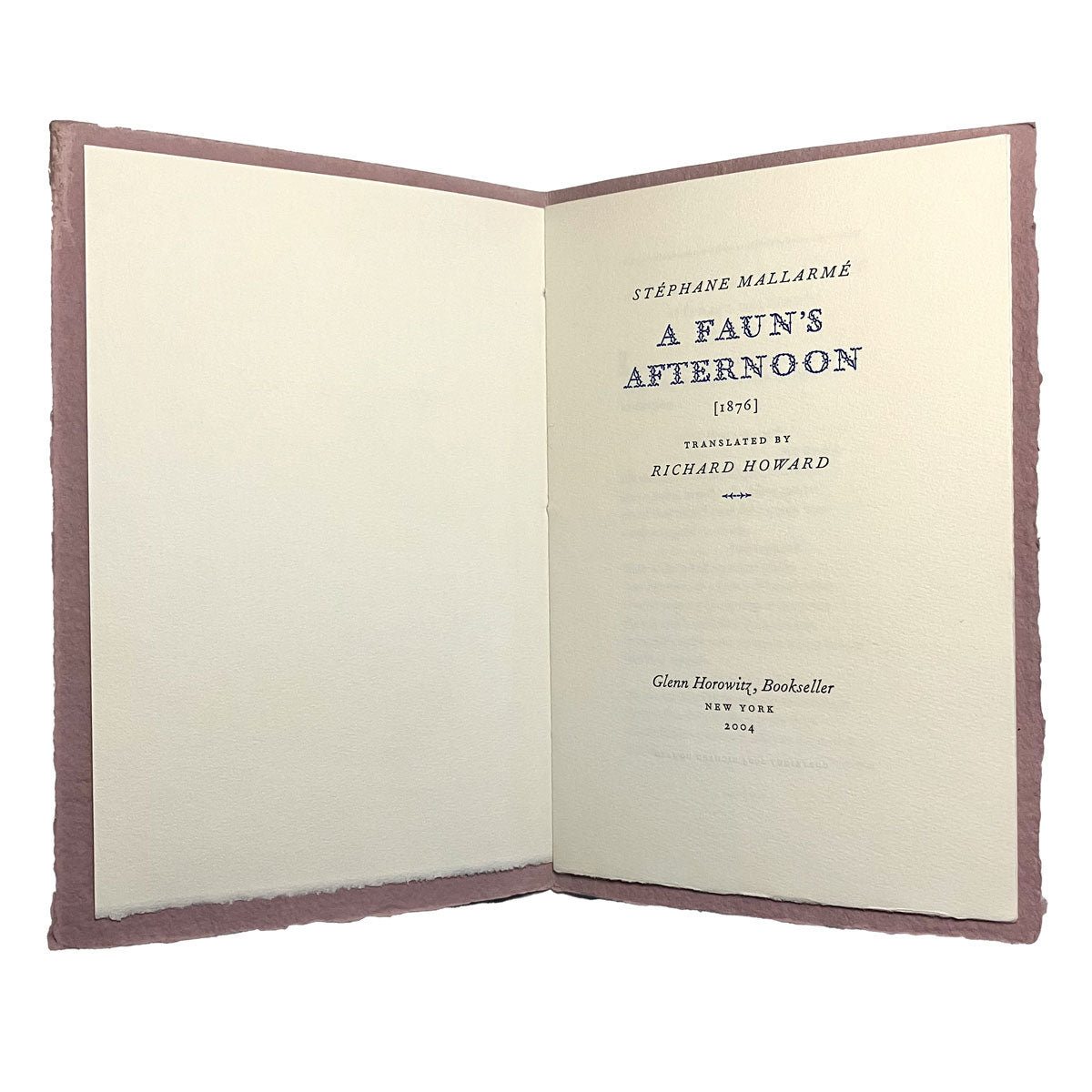 A Faun's Afternoon by Stéphane Mallarmé, signed by translator