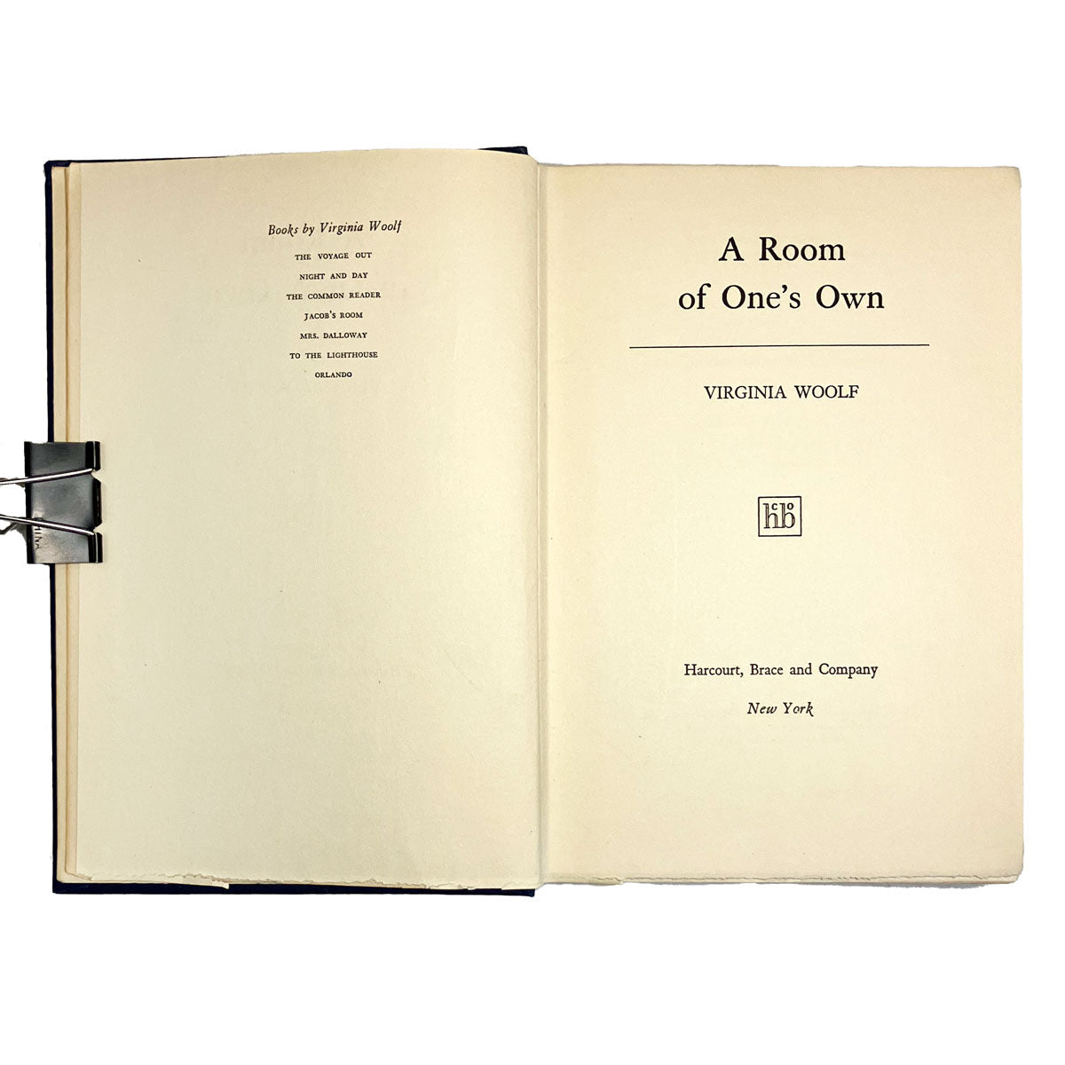 A Room of One's Own by Virginia Woolf