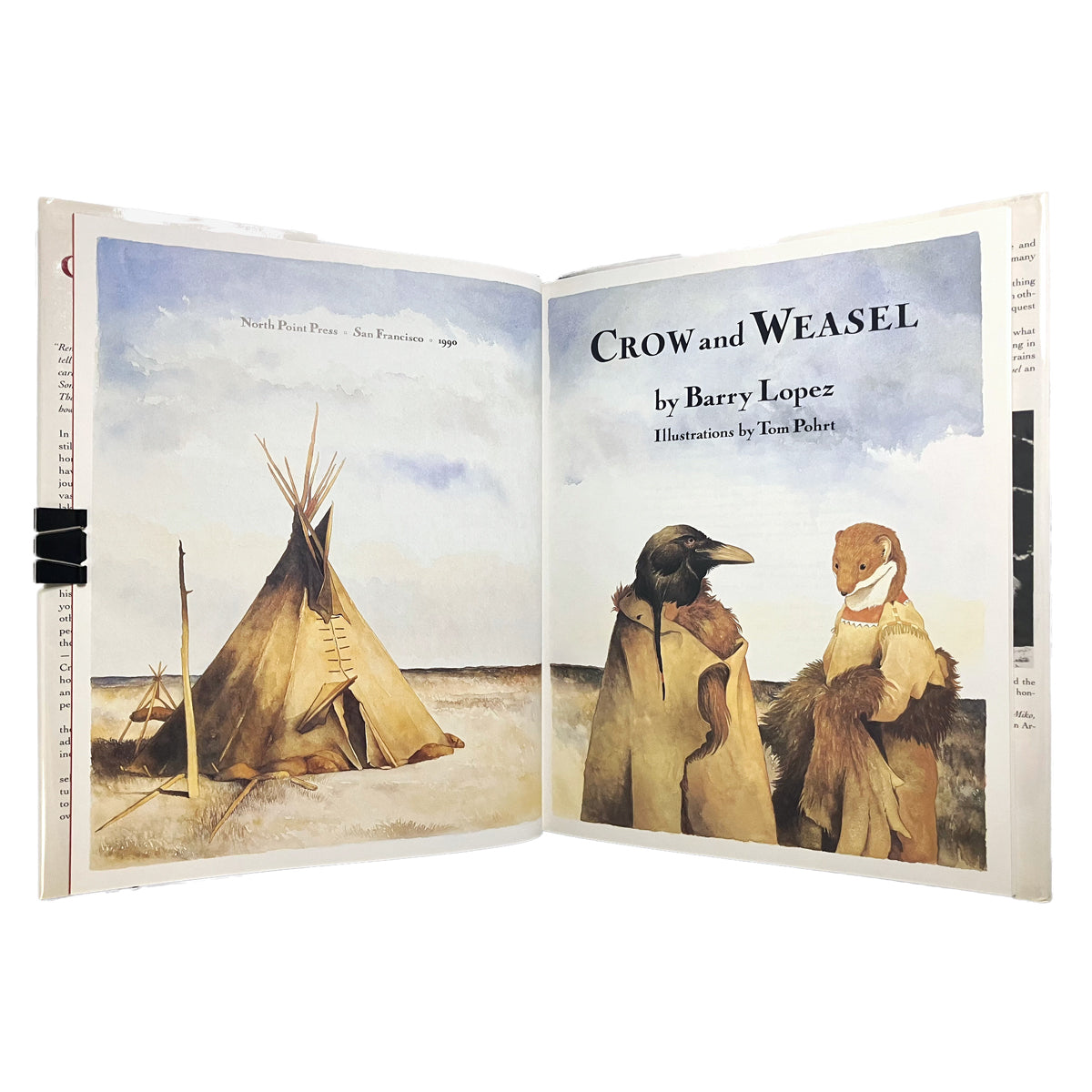 Crow and Weasel by Barry Lopez, signed
