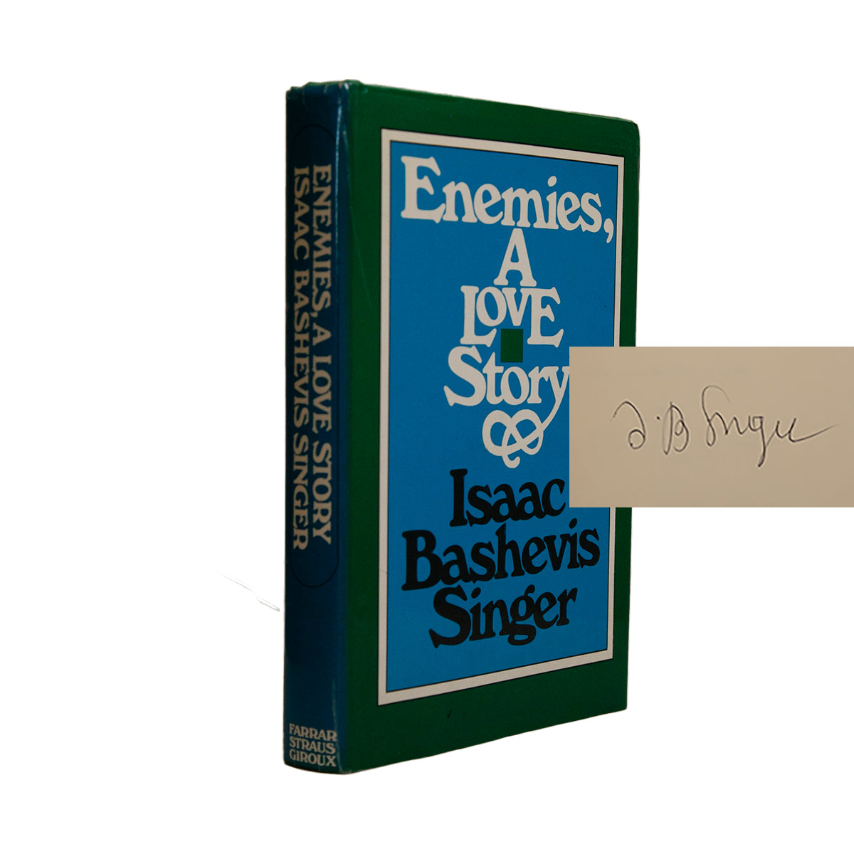 Enemies, A Love Story, by Isaac Bashevis Singer, signed