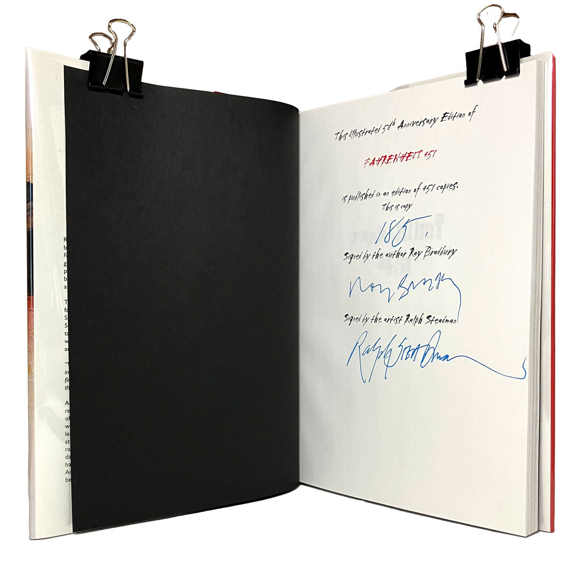 Fahrenheit 451 by Ray Bradbury, signed