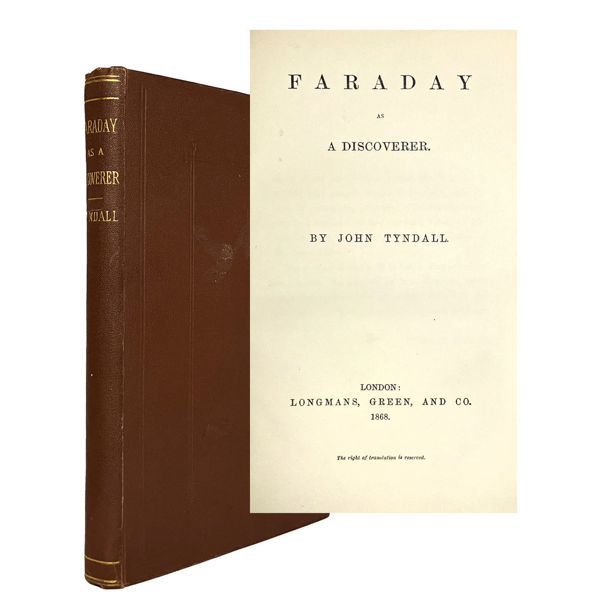 Faraday as a Discoverer by John Tyndall