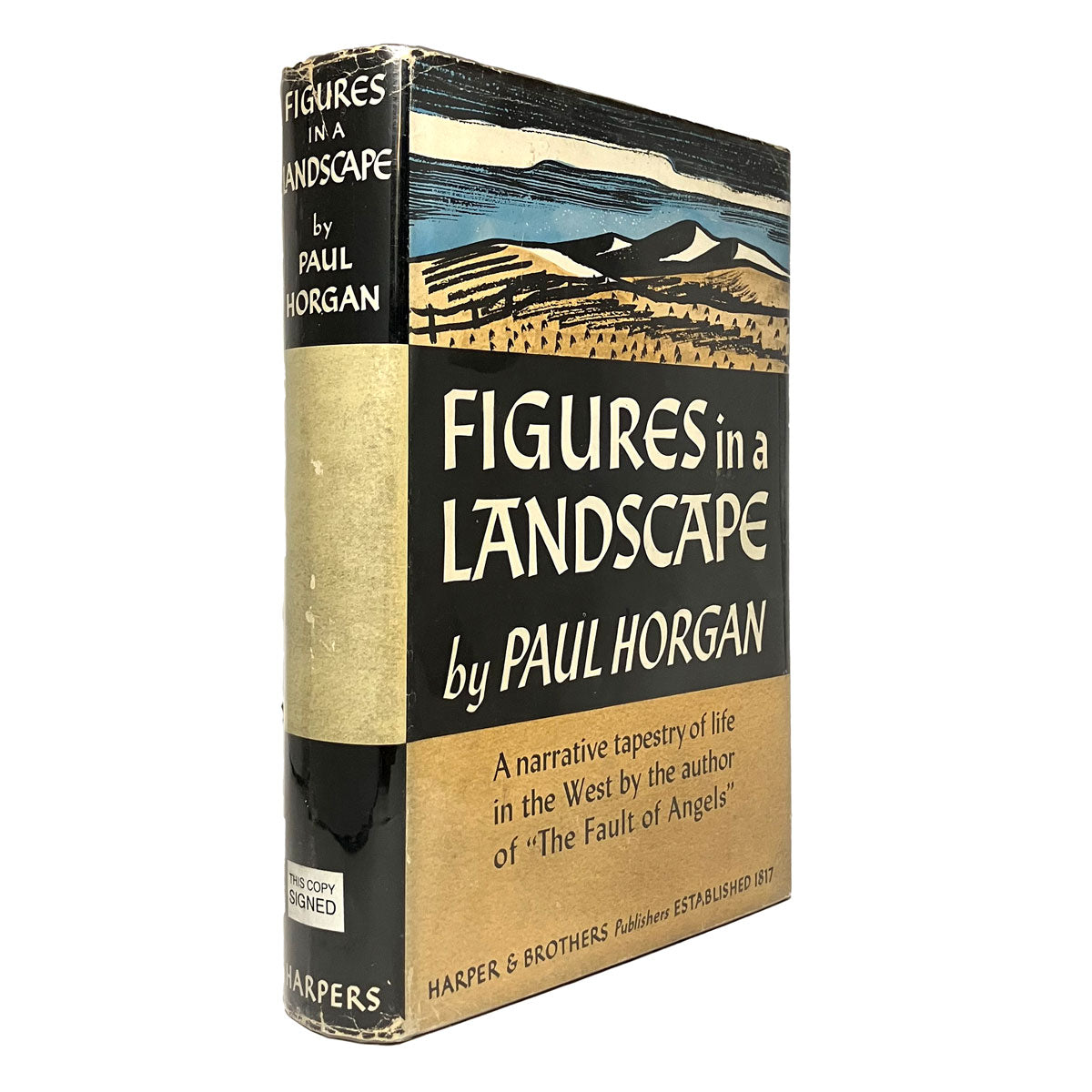 Figures in a Landscape by Paul Horgan, signed
