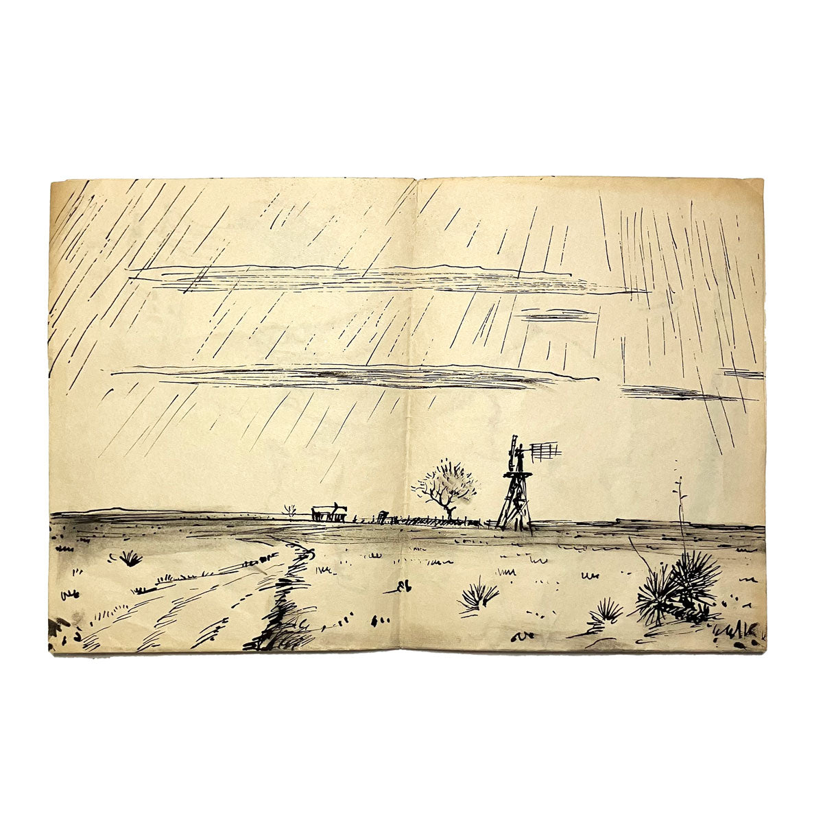 Figures in a Landscape by Paul Horgan, signed