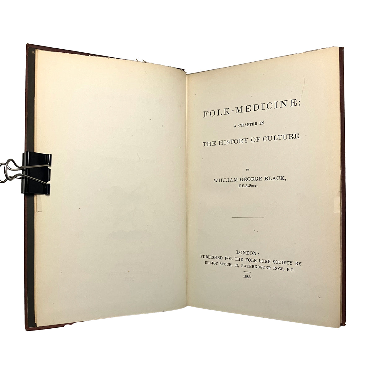 Folk-Medicine by William George Black