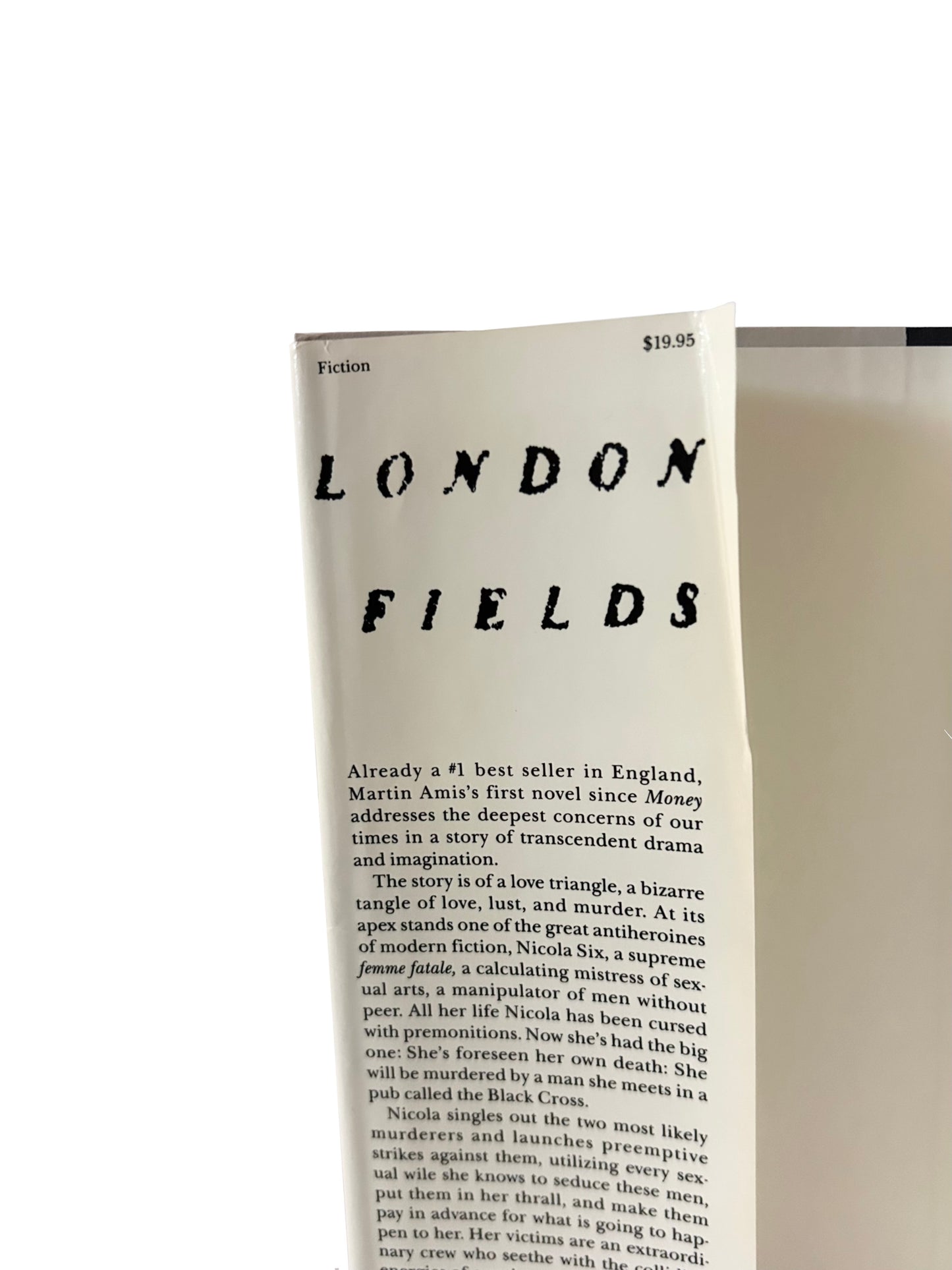 London Fields by Martin Amis, signed