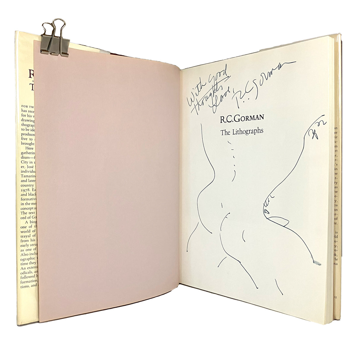 R. C. Gorman by Doris Monthan, signed
