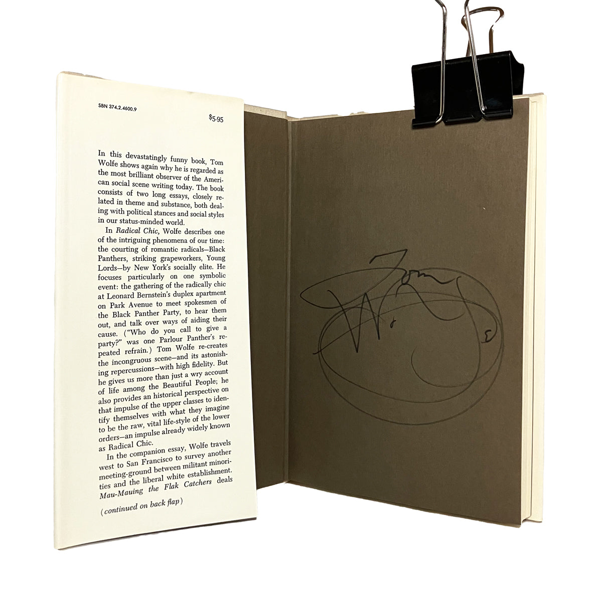 Radical Chic & Mau-Mauing the Flak Catchers by Tom Wolfe, signed