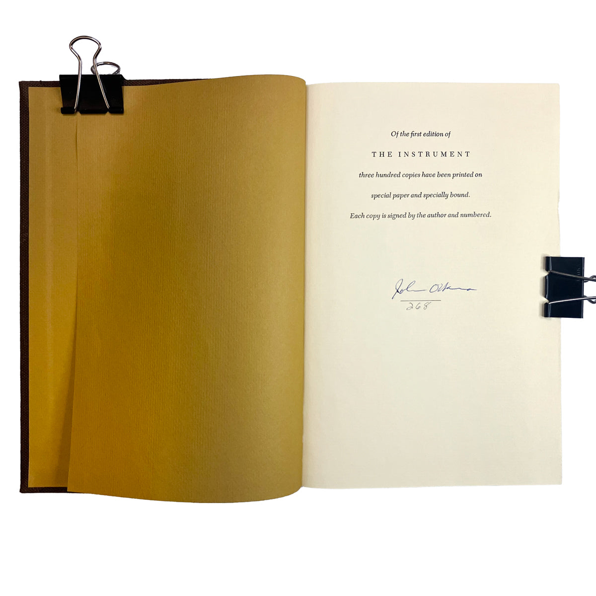 The Instrument by John O'Hara, signed