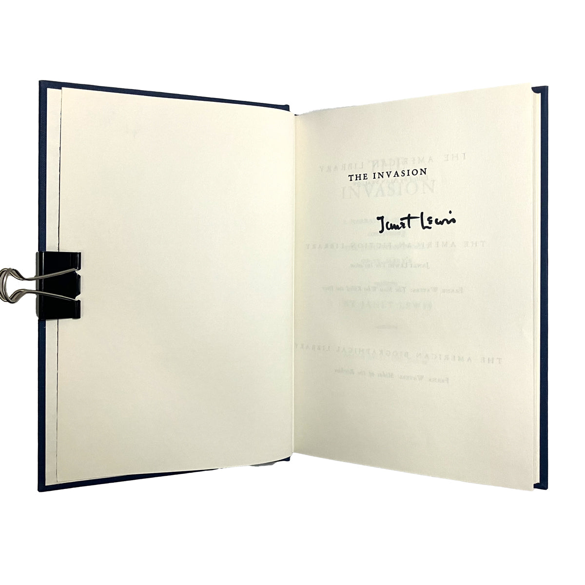 The Invasion by Janet Lewis, signed