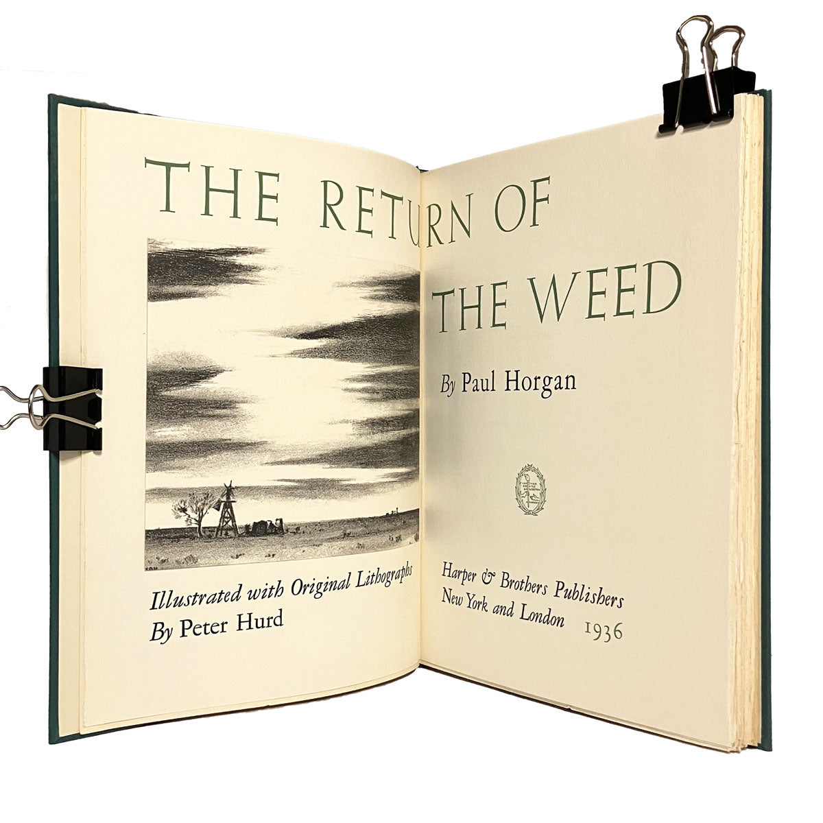 The Return of the Weed by Paul Horgan, signed