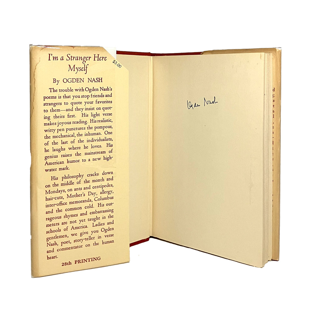 I'm a Stranger Here Myself by Ogden Nash, signed