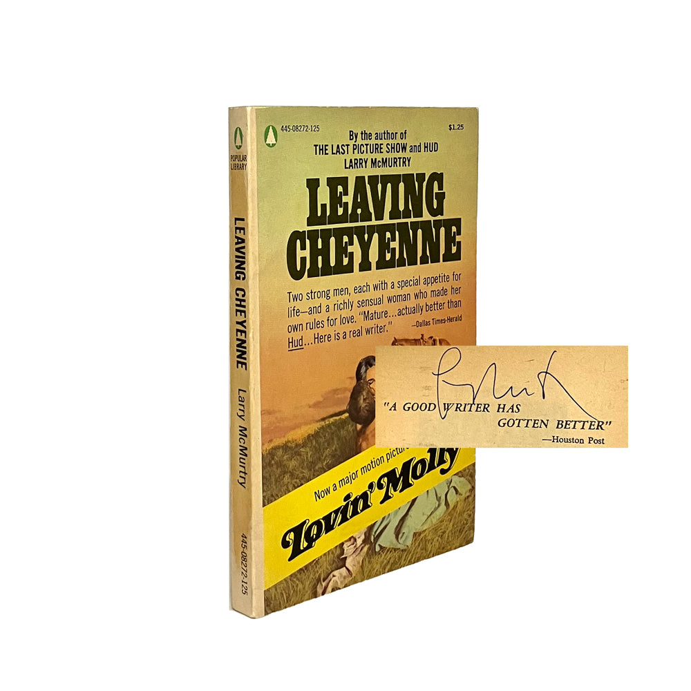 Leaving Cheyenne by Larry McMurtry, signed