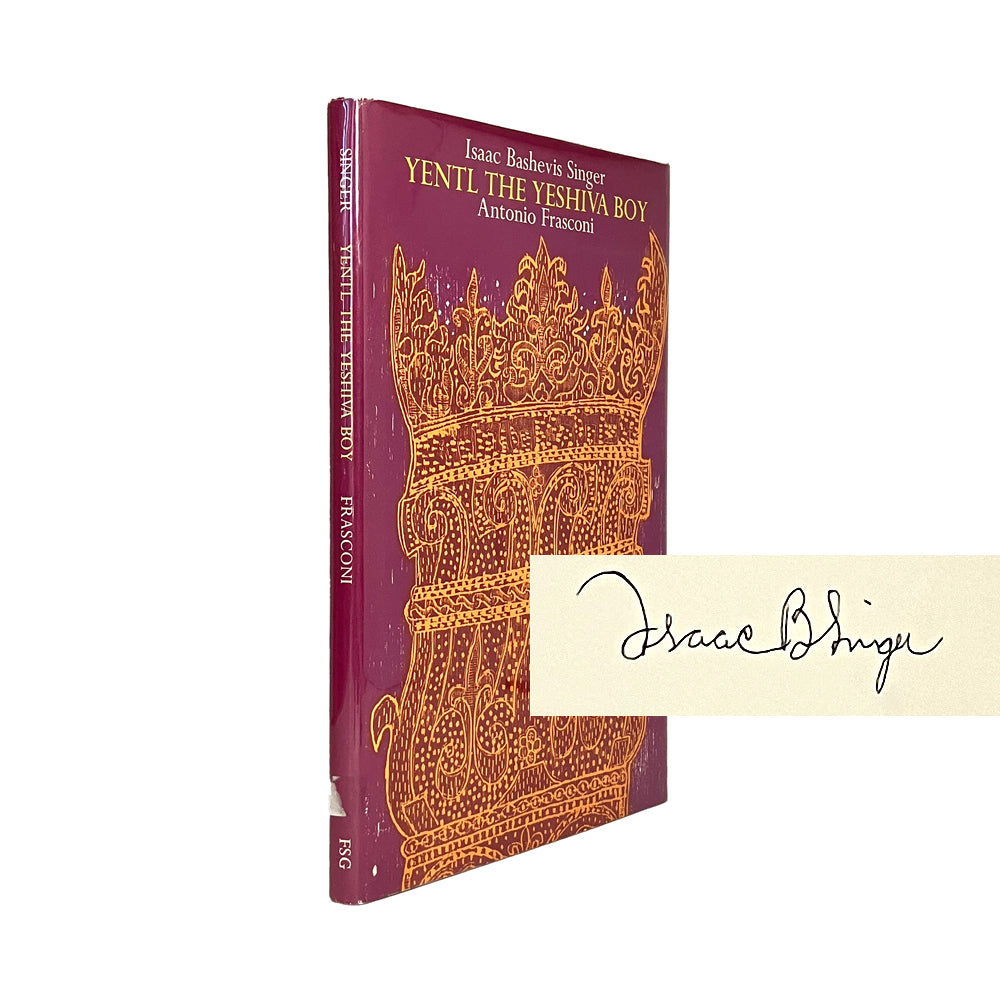 Yentl the Yeshiva Boy by Isaac Bashevis Singer, signed