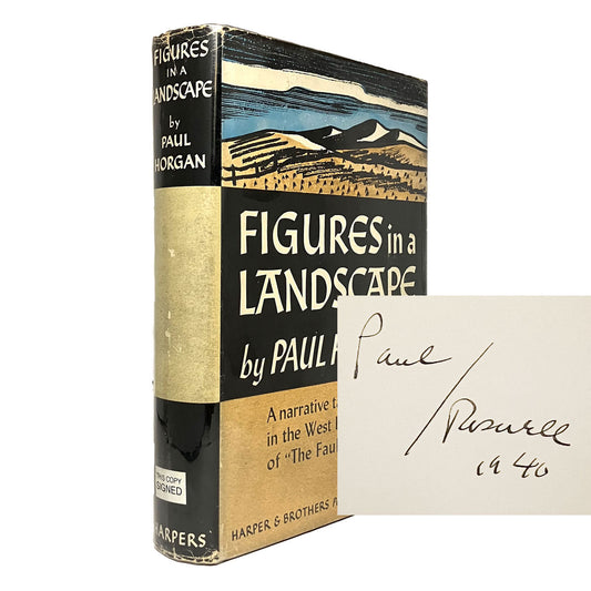 Figures in a Landscape by Paul Horgan, signed