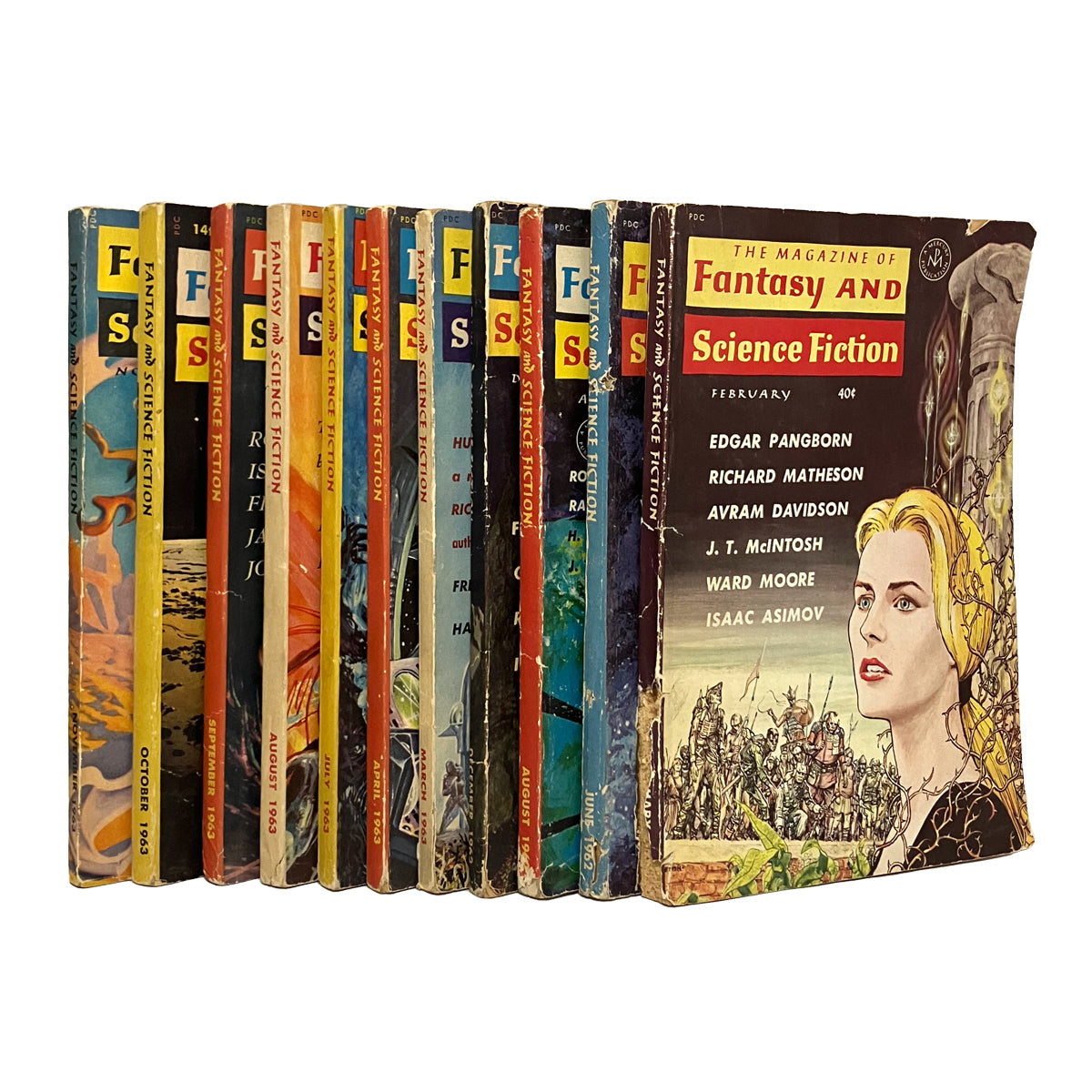 The Magazine of Fantasy and Science Fiction, 11 Vol. 1962-63