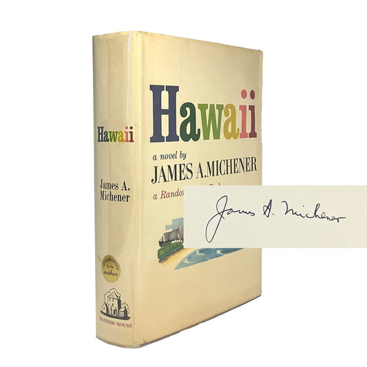 Hawaii by James Michener, signed