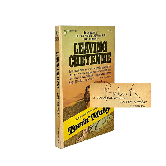 Leaving Cheyenne by Larry McMurtry, signed